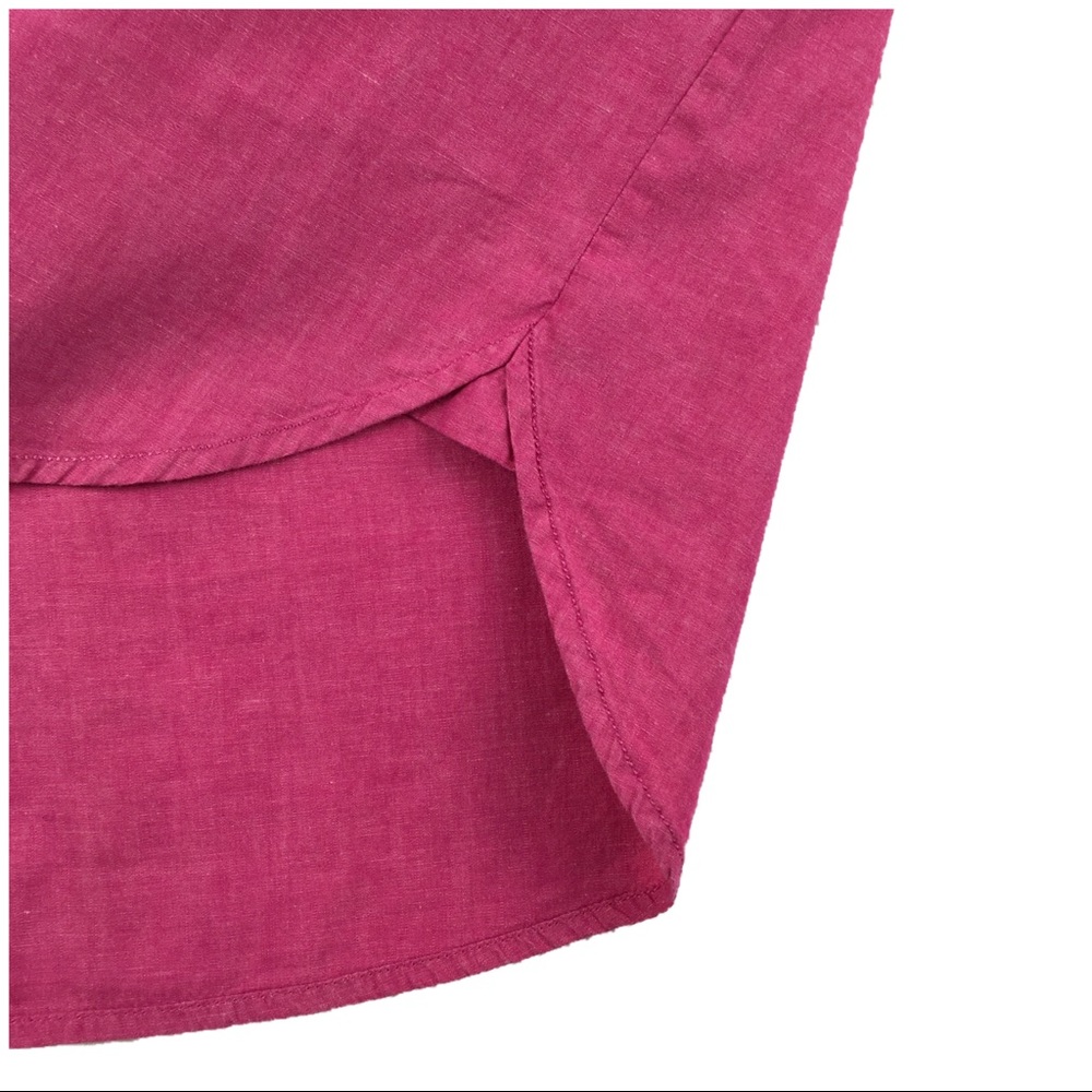 J. Crew Pink Popover Cotton Top - Picture 4 of 6